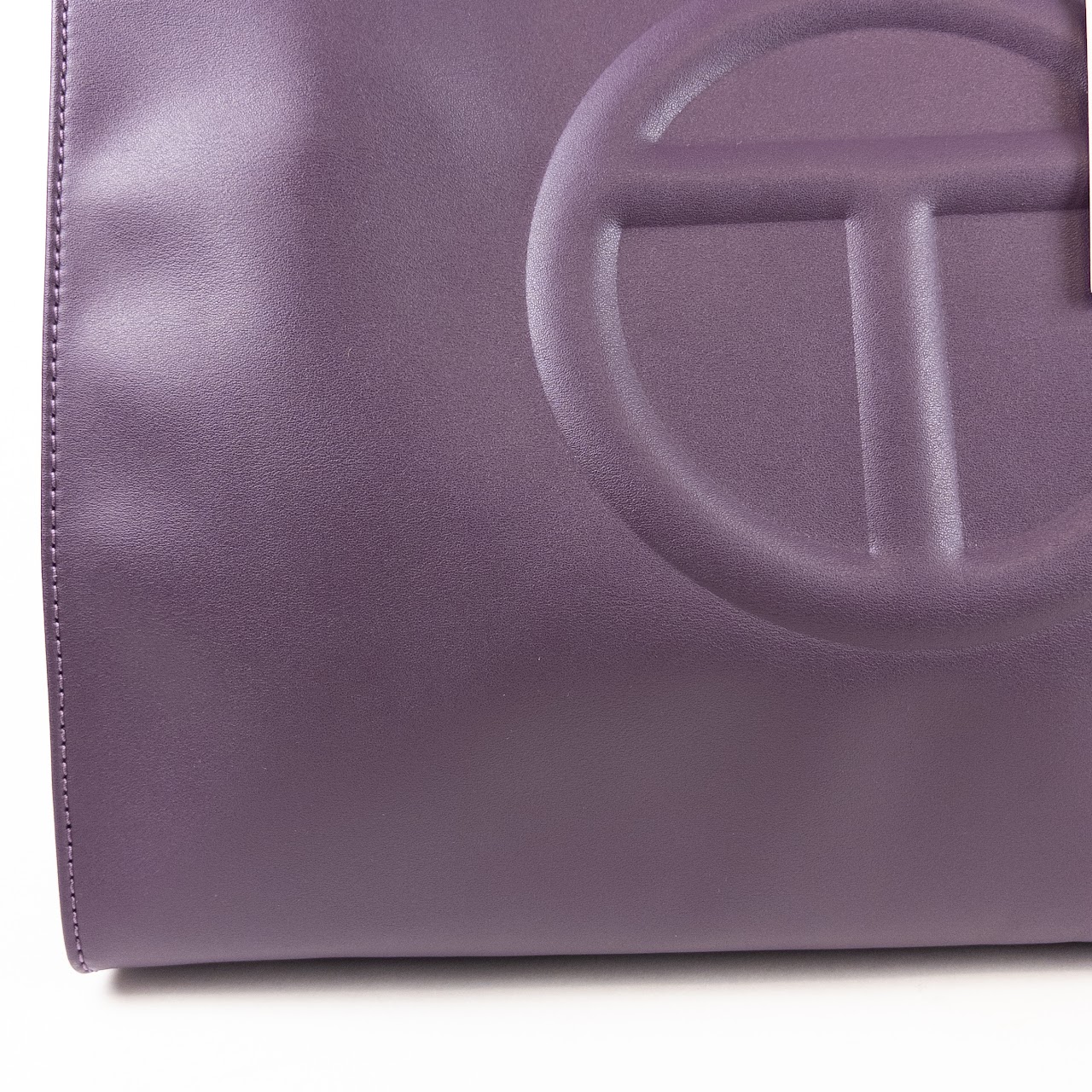 Telfar Medium Eggplant Shopping Bag