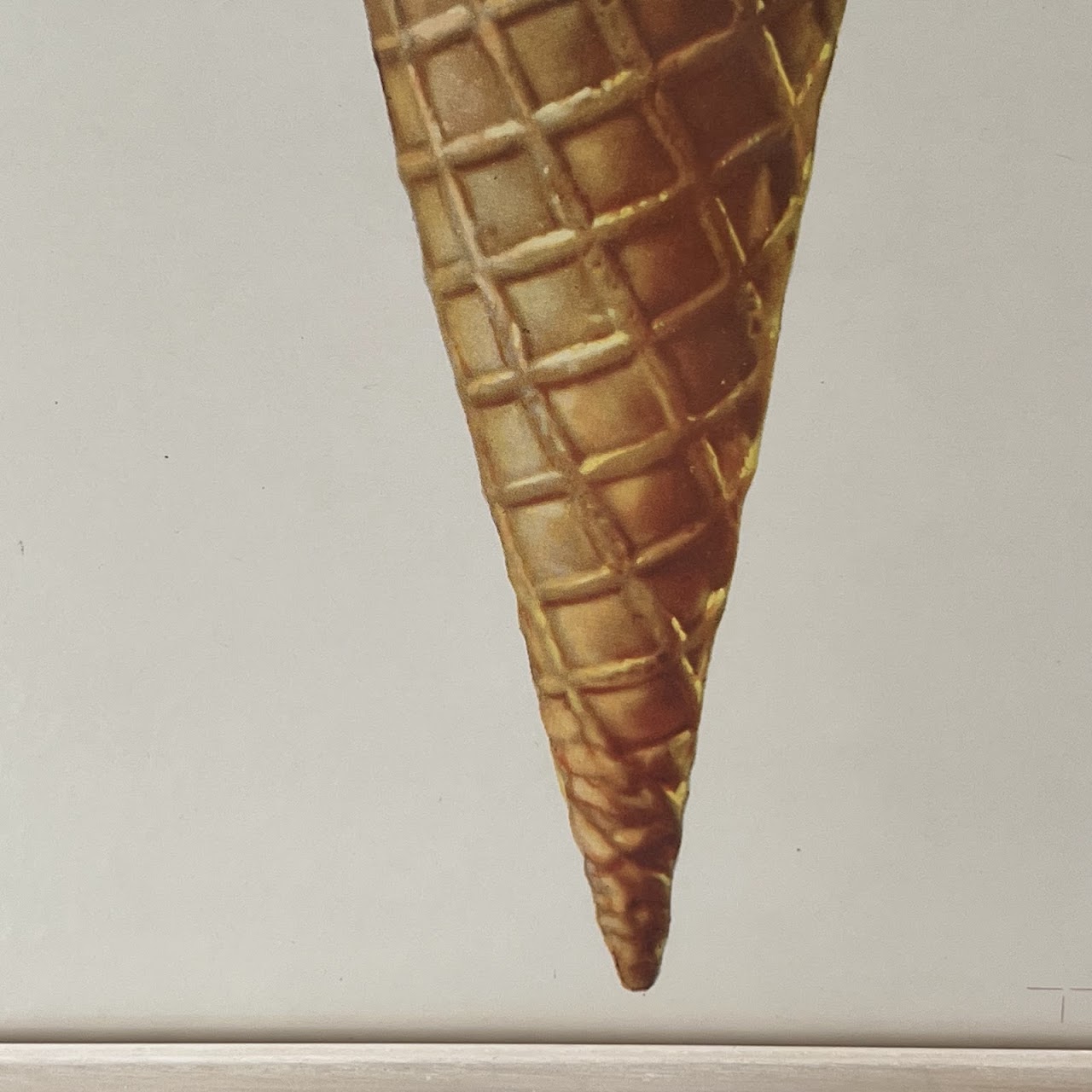 1950s Uncut Ice Cream Cone Advertising Art Decal Sheet