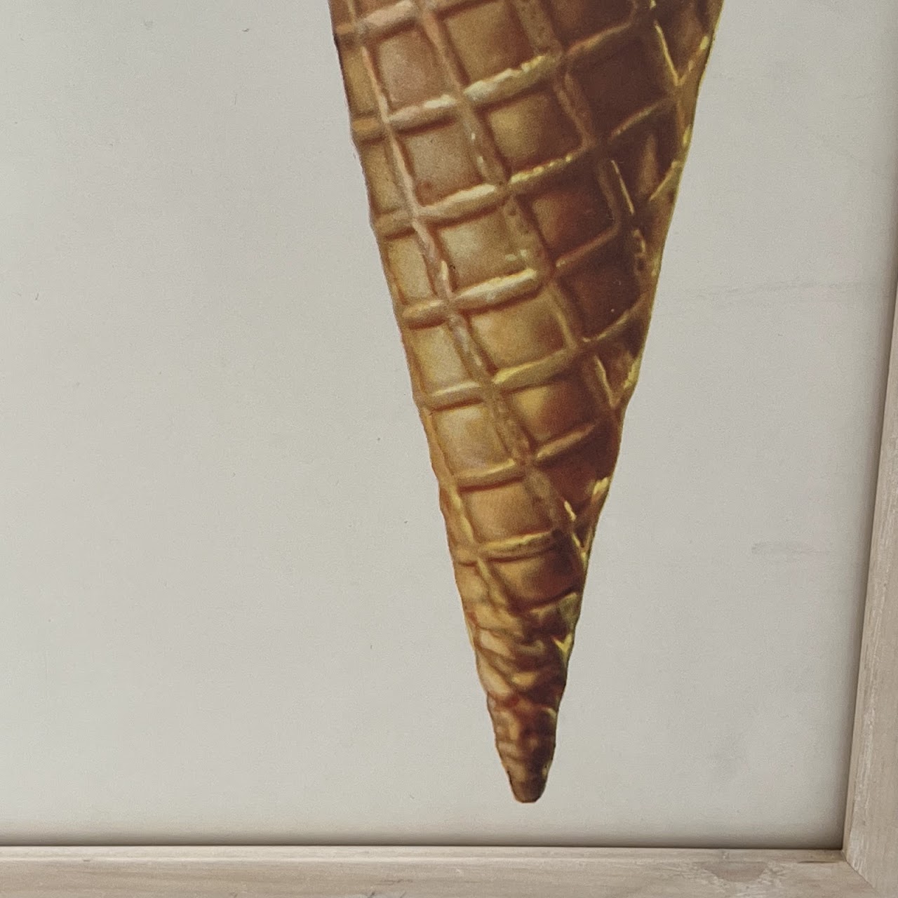 1950s Uncut Ice Cream Cone Advertising Art Decal Sheet