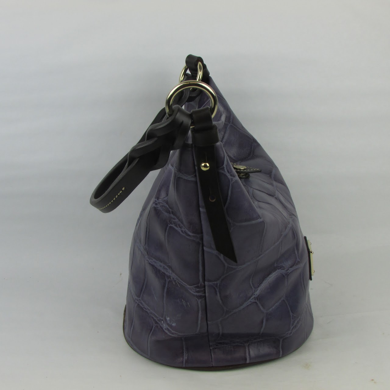 Dooney & Bourke Purple Leather Bucket Bag