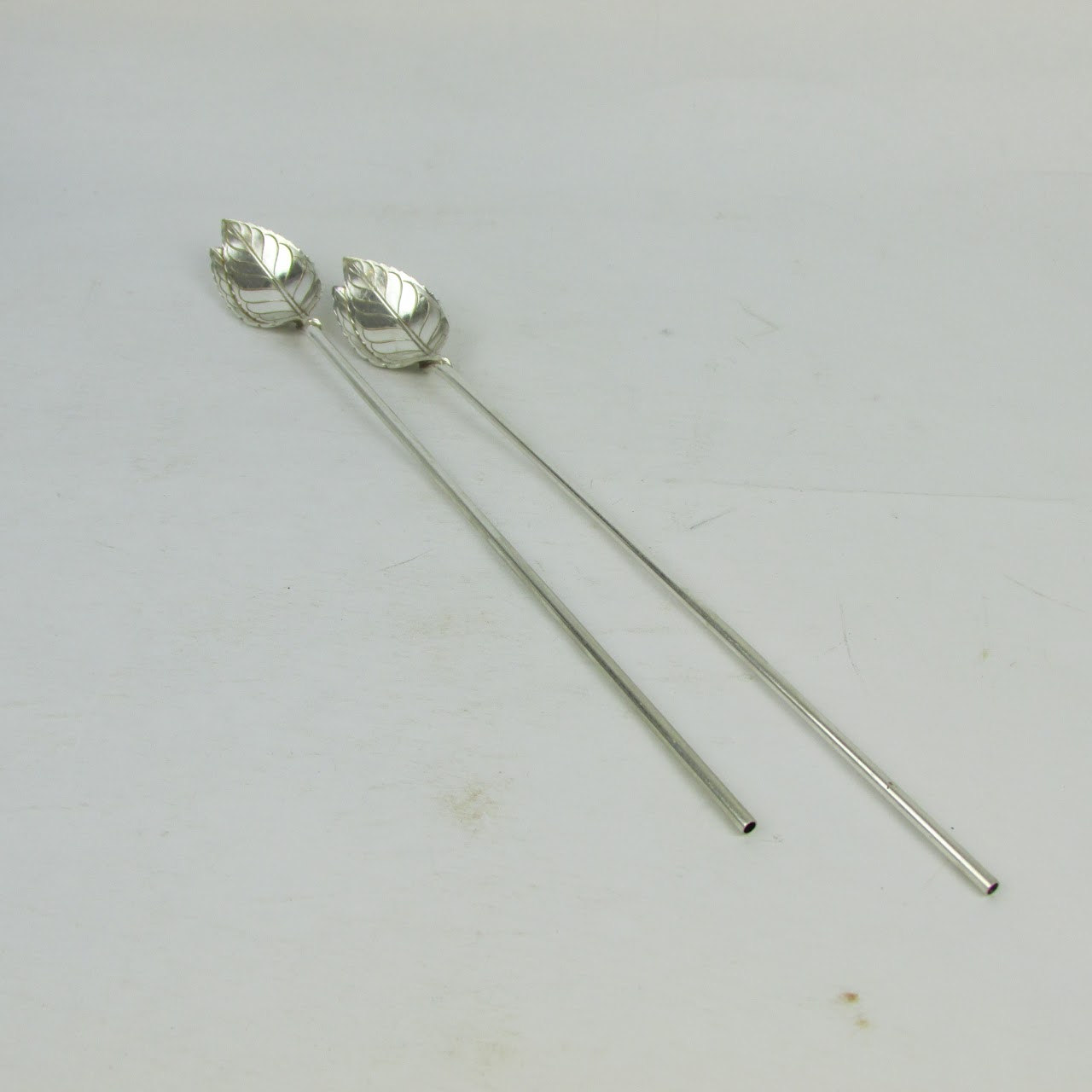 Tiffany & Co. Sterling Silver Stirring Spoon Straw Set