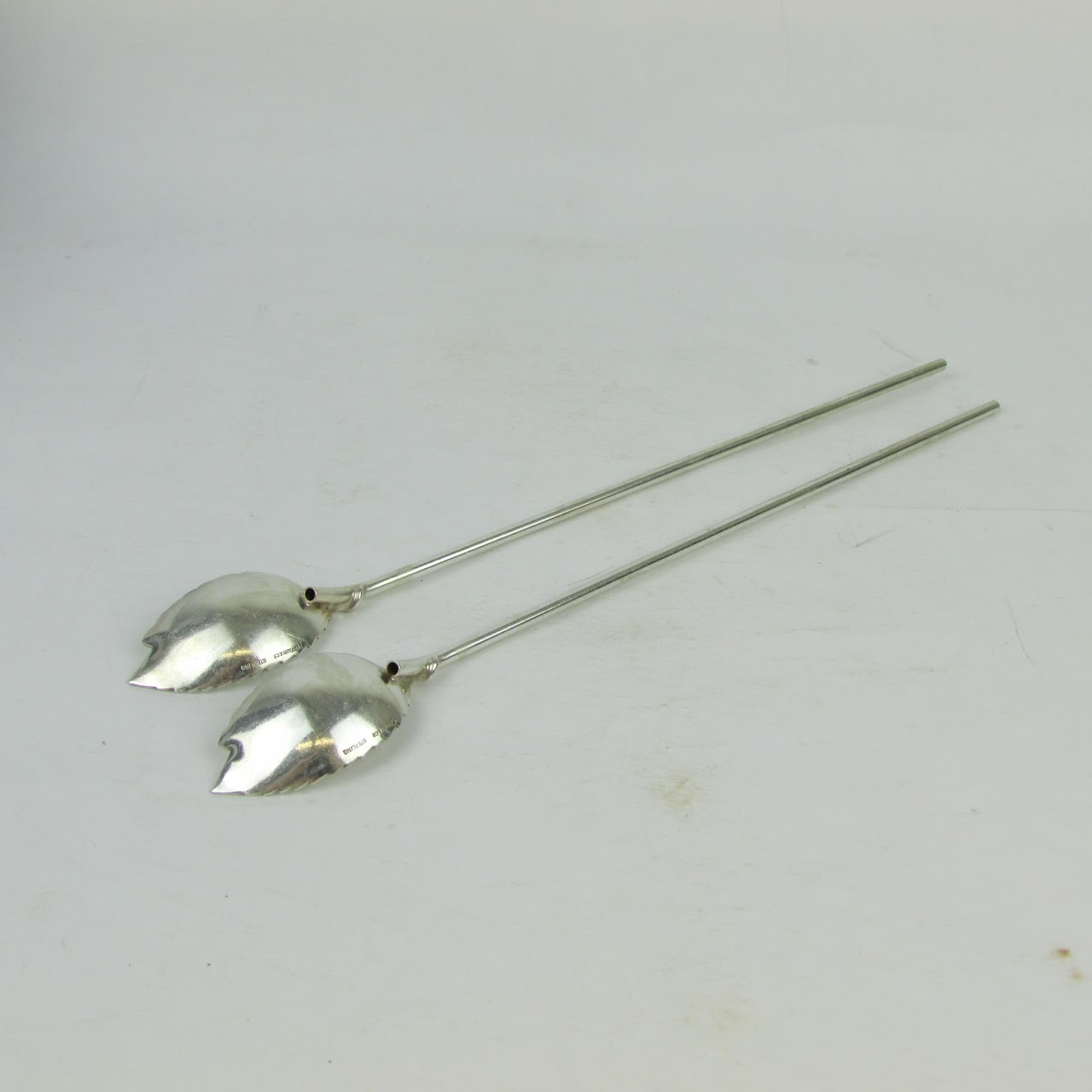 Tiffany & Co. Sterling Silver Stirring Spoon Straw Set