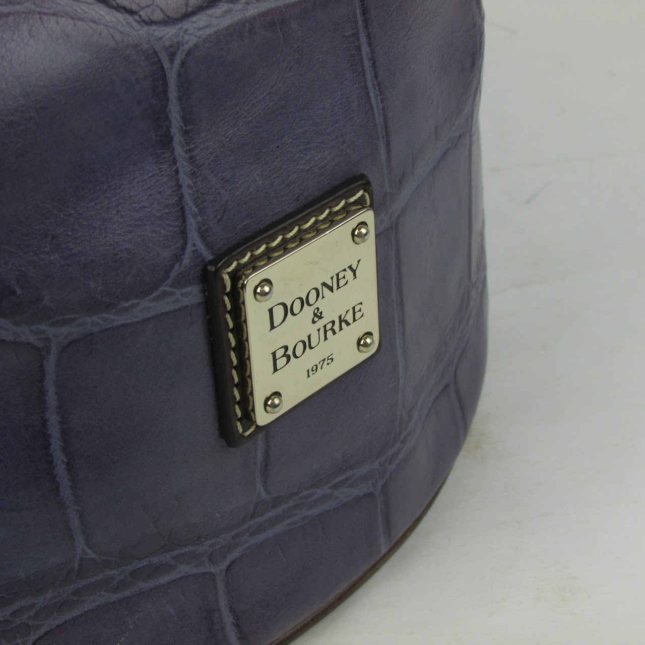 Dooney & Bourke Purple Leather Bucket Bag