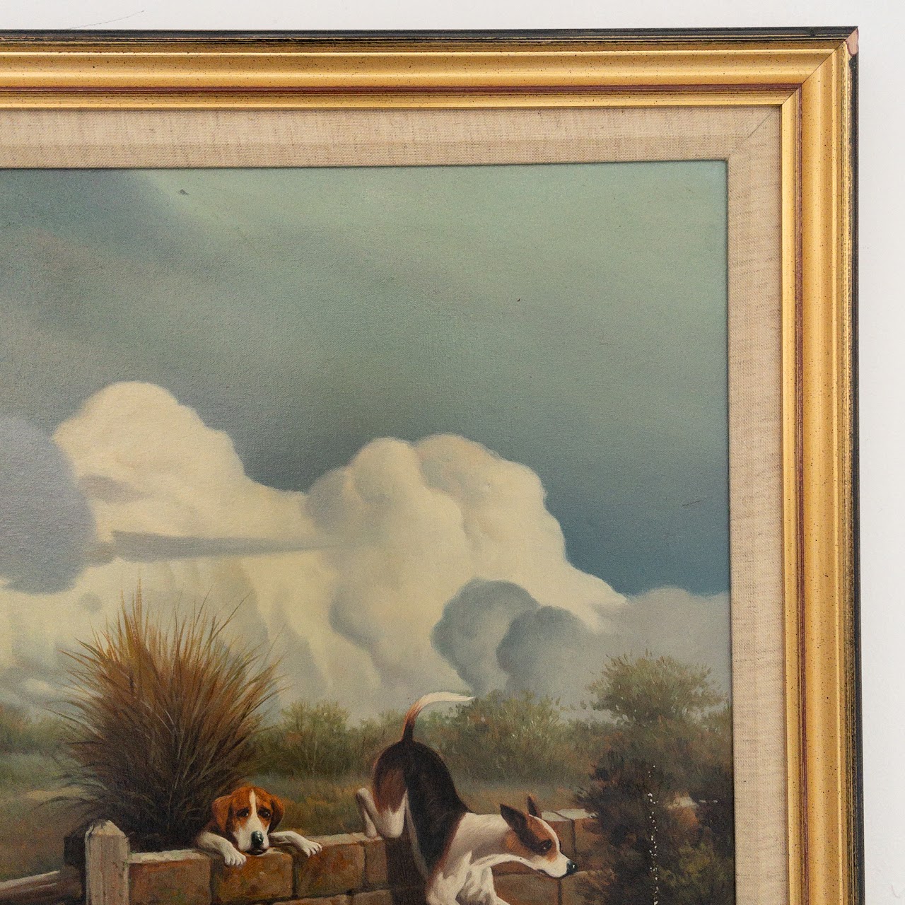 Jack Smith Signed Hunting Scene Oil Painting