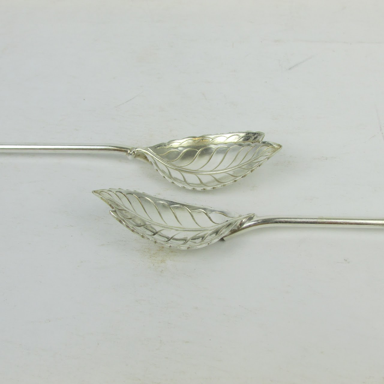 Tiffany & Co. Sterling Silver Stirring Spoon Straw Set