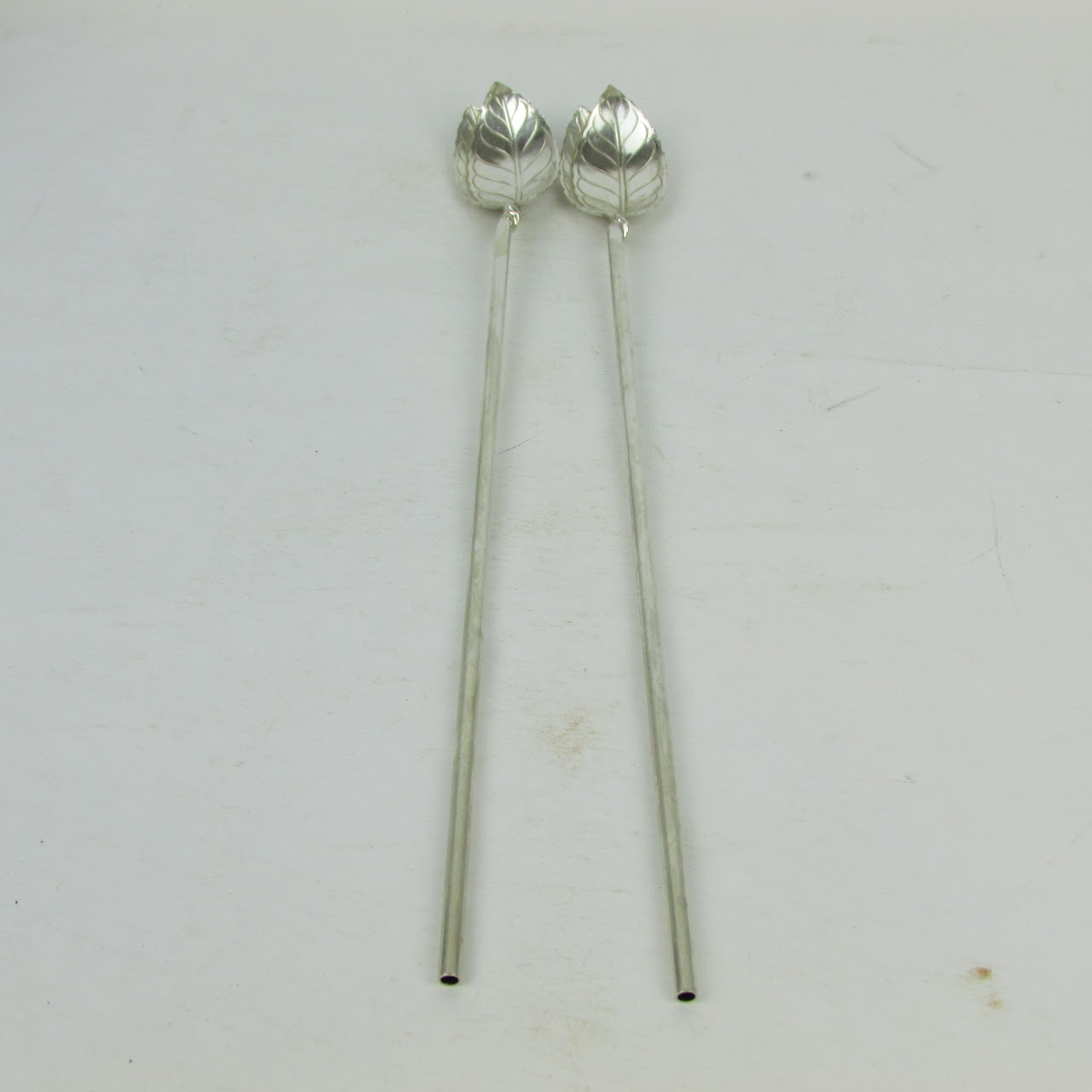 Tiffany & Co. Sterling Silver Stirring Spoon Straw Set