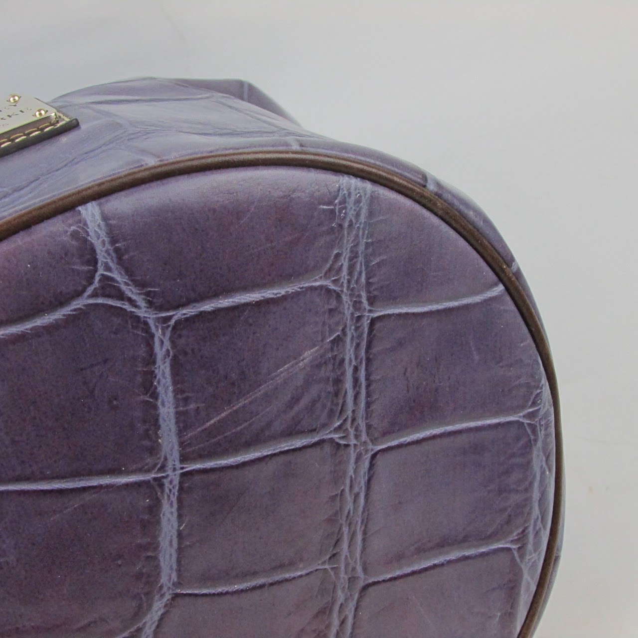 Dooney & Bourke Purple Leather Bucket Bag