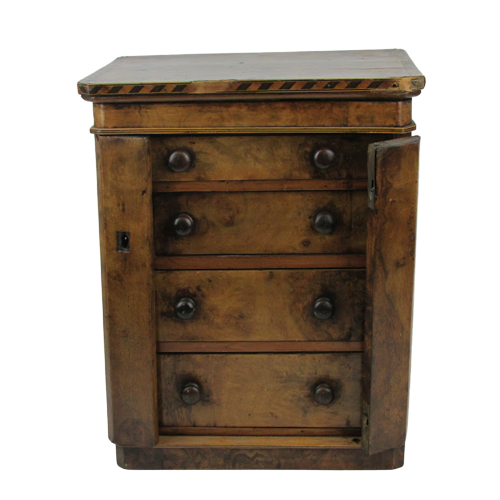 Salesman's Sample Locking Chest Of Drawers Model