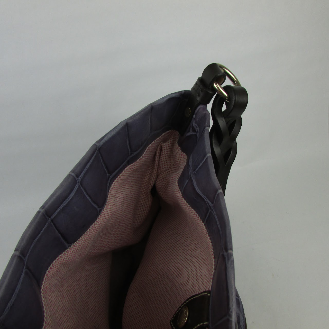 Dooney & Bourke Purple Leather Bucket Bag