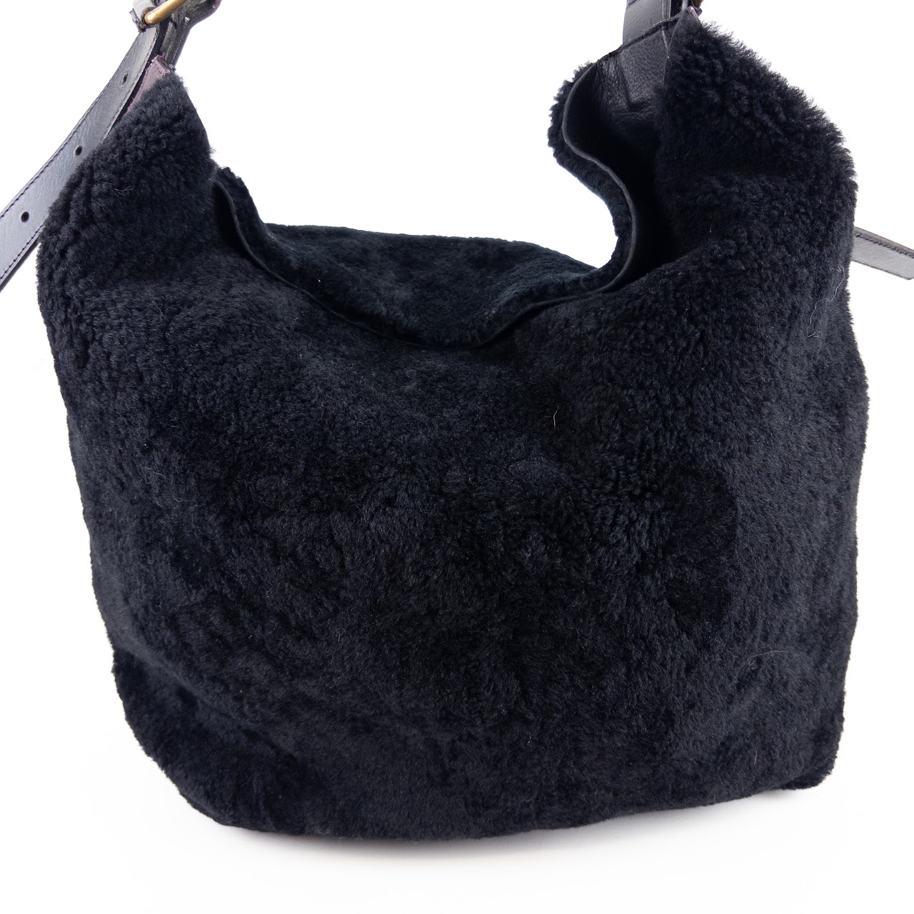 Kempton & Co Shearling Bucket Bag