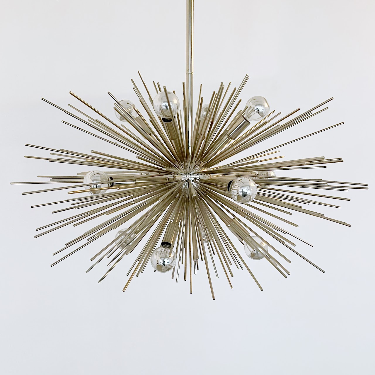 Sputnik Style Contemporary Twelve Light Chandelier