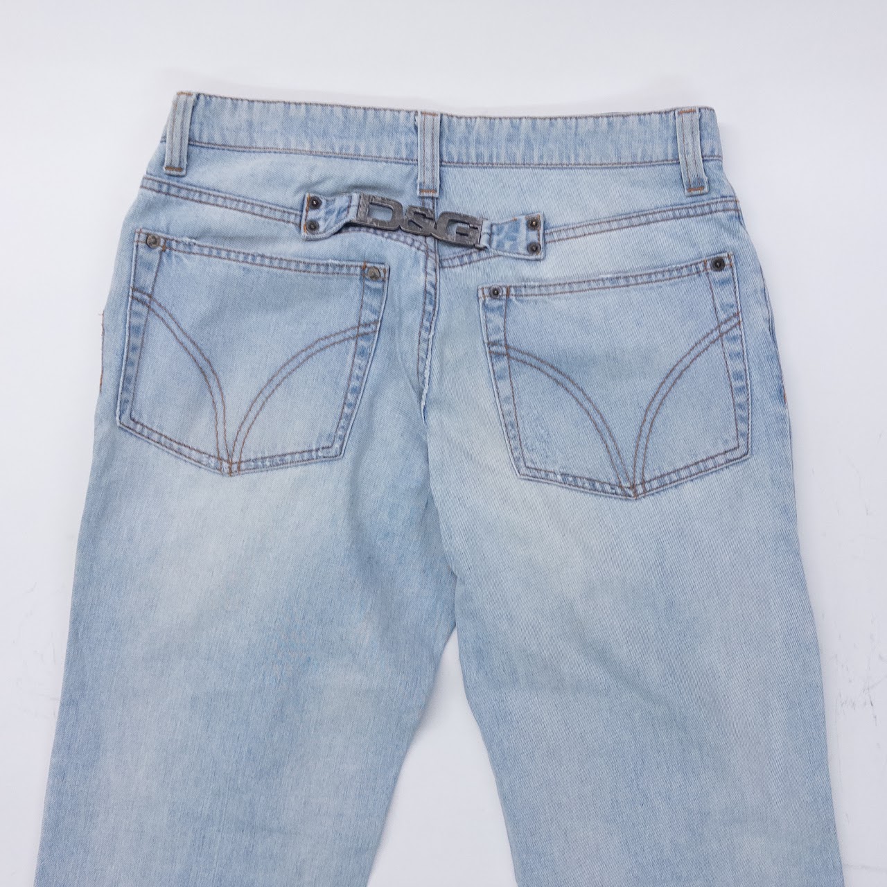 D&G Light Denim Distressed Jeans