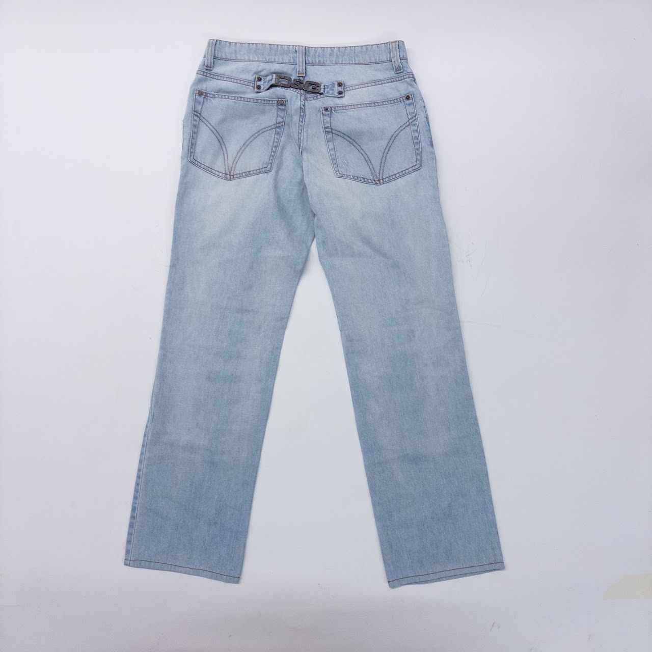 D&G Light Denim Distressed Jeans