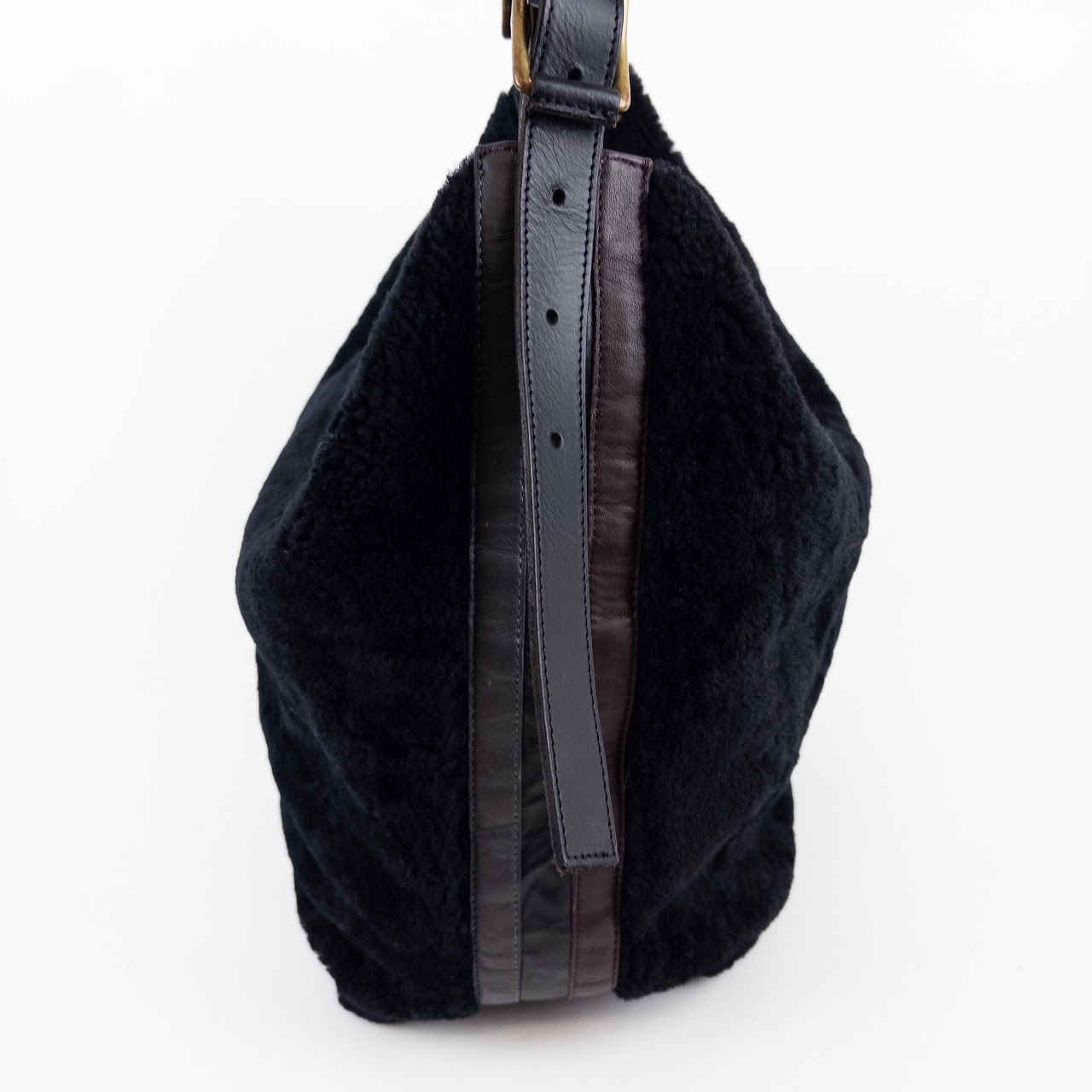 Kempton & Co Shearling Bucket Bag