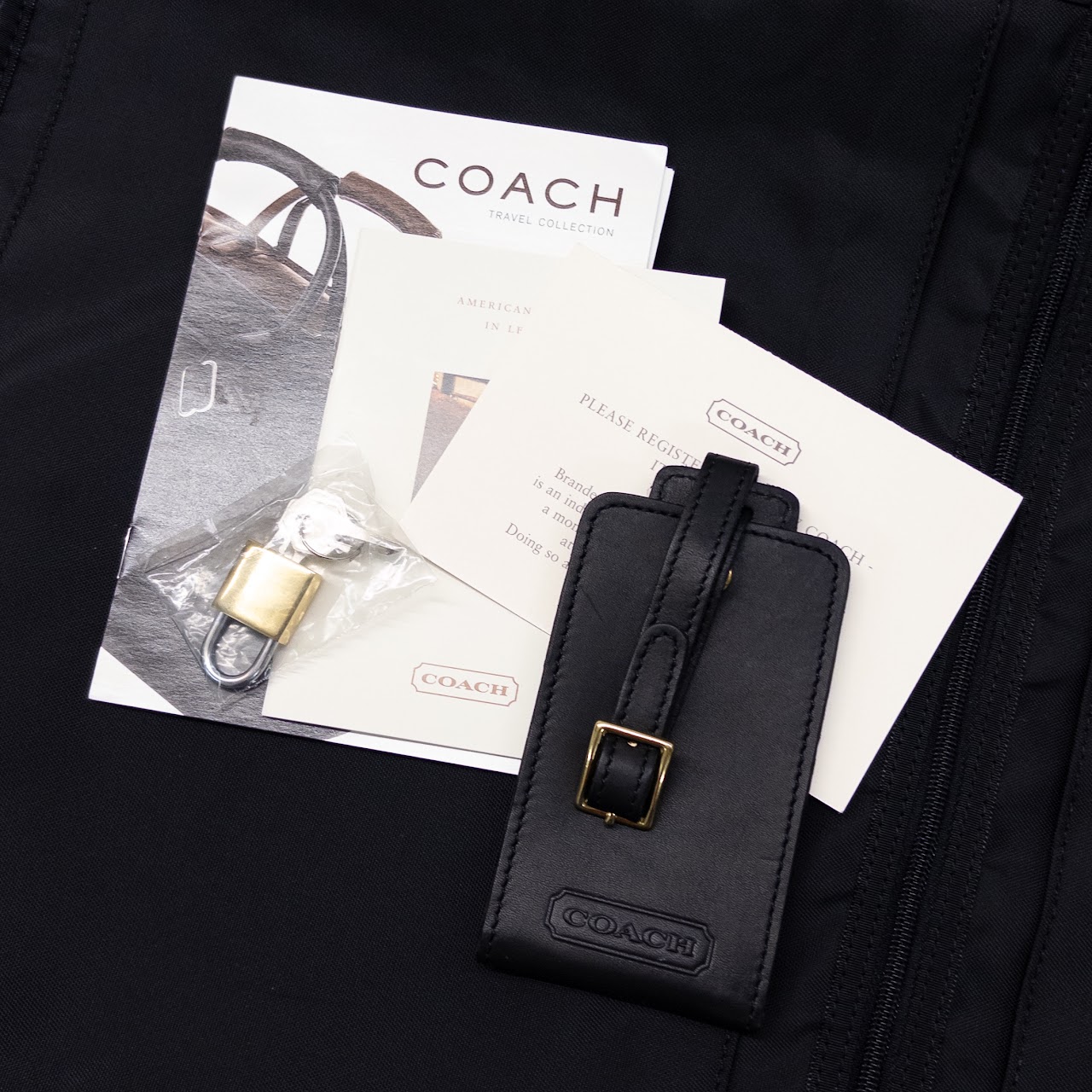 Coach New Leather Folding Suit Bag