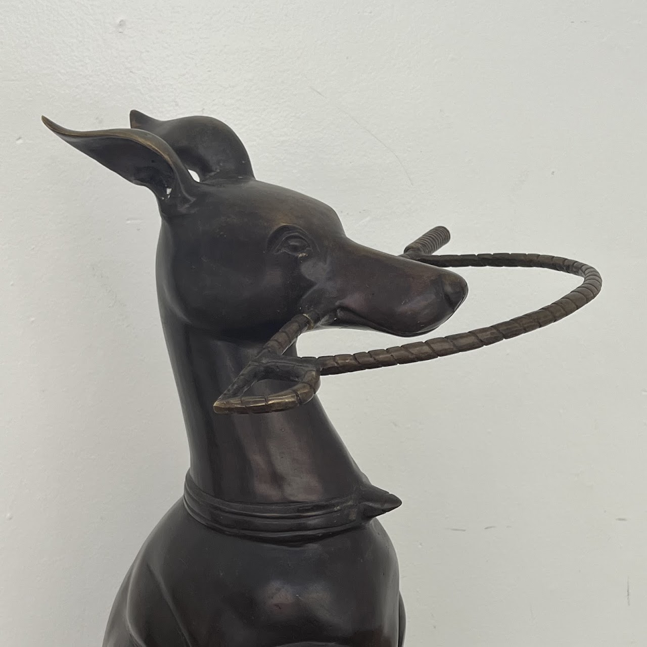 Maitland-Smith Bronze Whippet Umbrella Stand