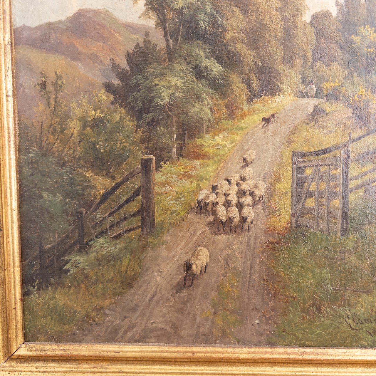 George Cammidge Antique Shephard's Gate Painting