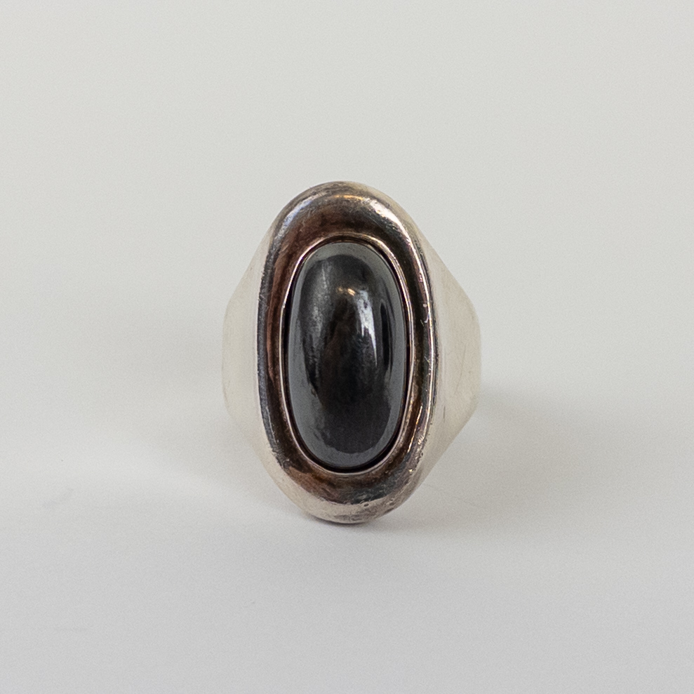 Sterling Silver Robert Lee Morris Hematite ring