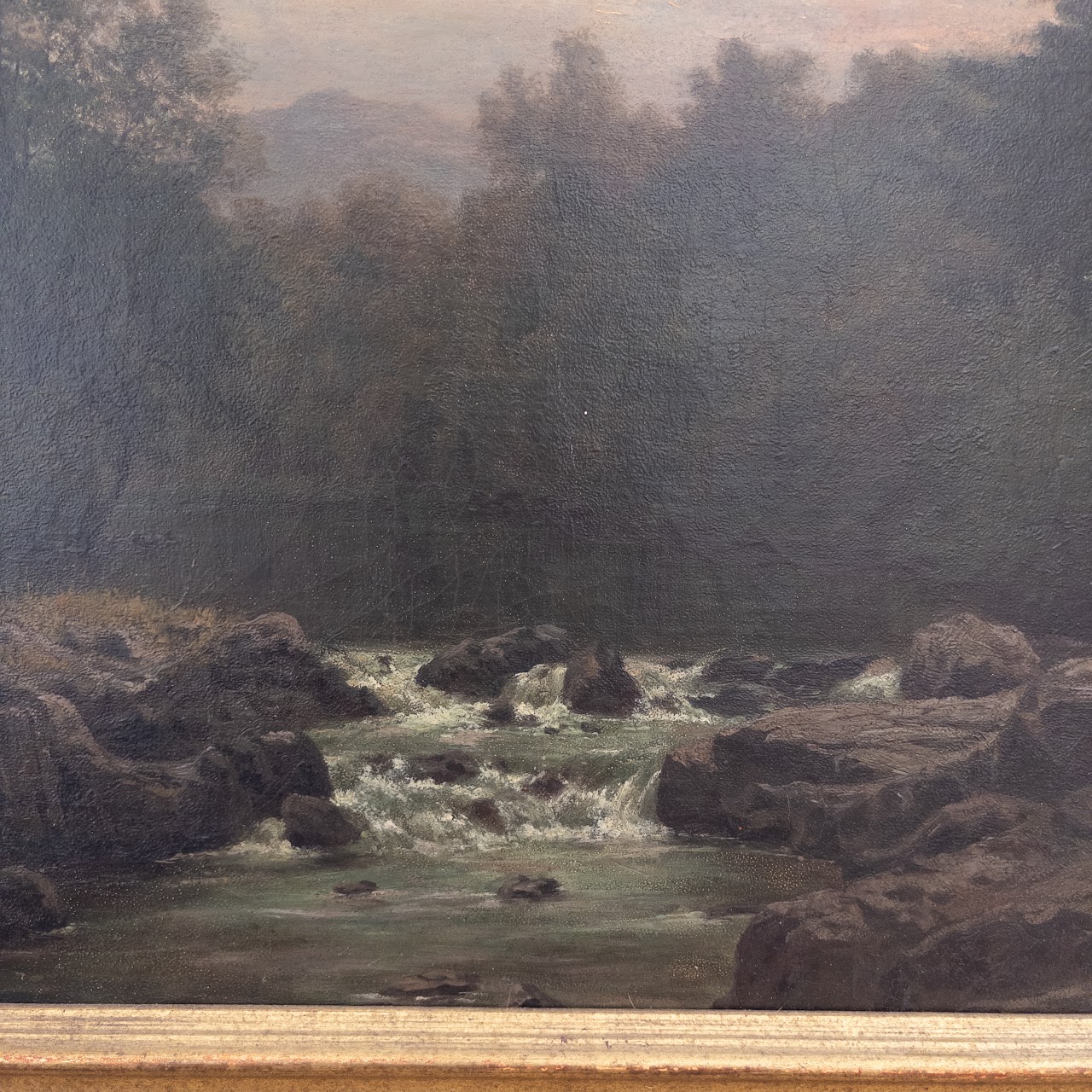 George Cammidge Antique Welsh River Painting