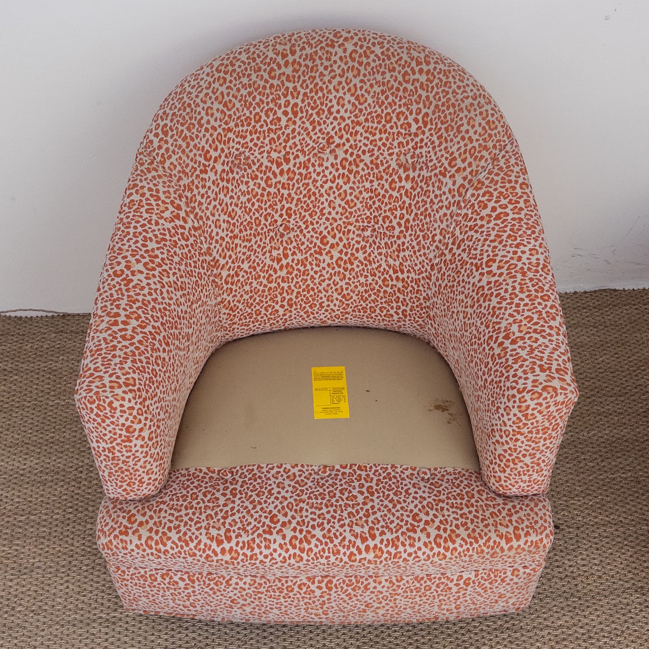 Ruben Avesyan Coral Ocelet Upholstered Barrel Back Chair Pair