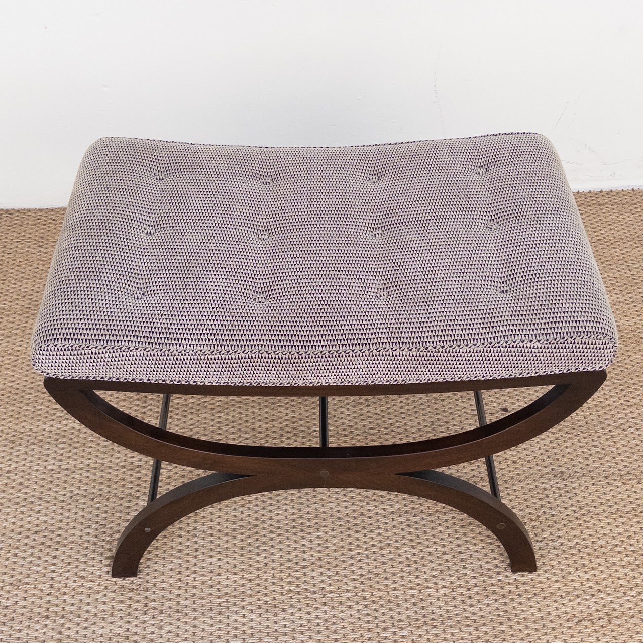 Upholstered Curule Bench