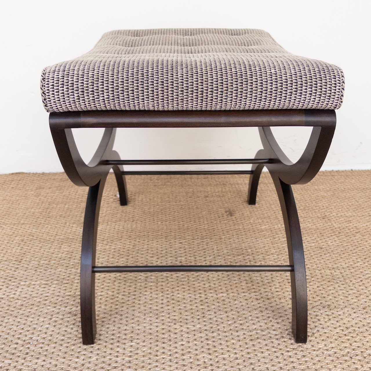 Upholstered Curule Bench