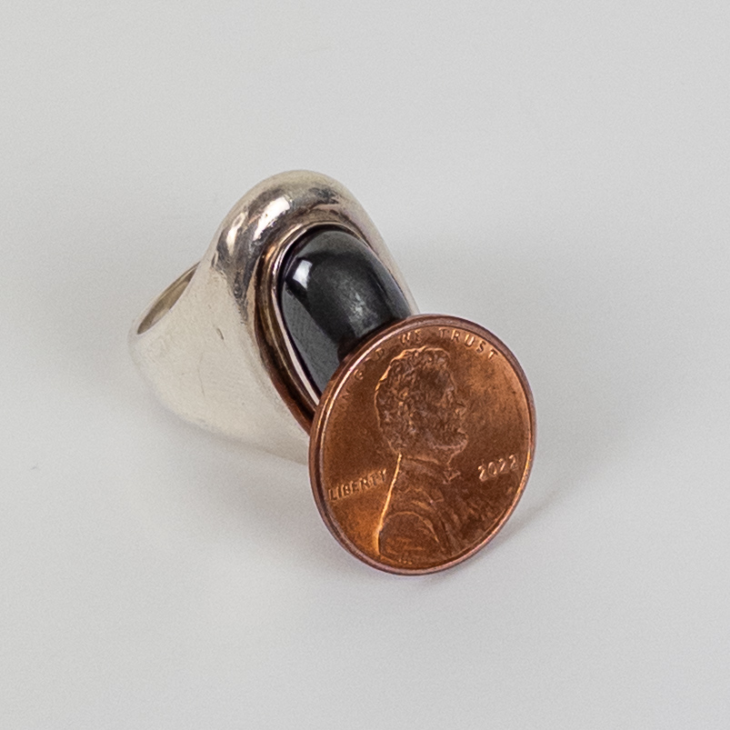 Sterling Silver Robert Lee Morris Hematite ring