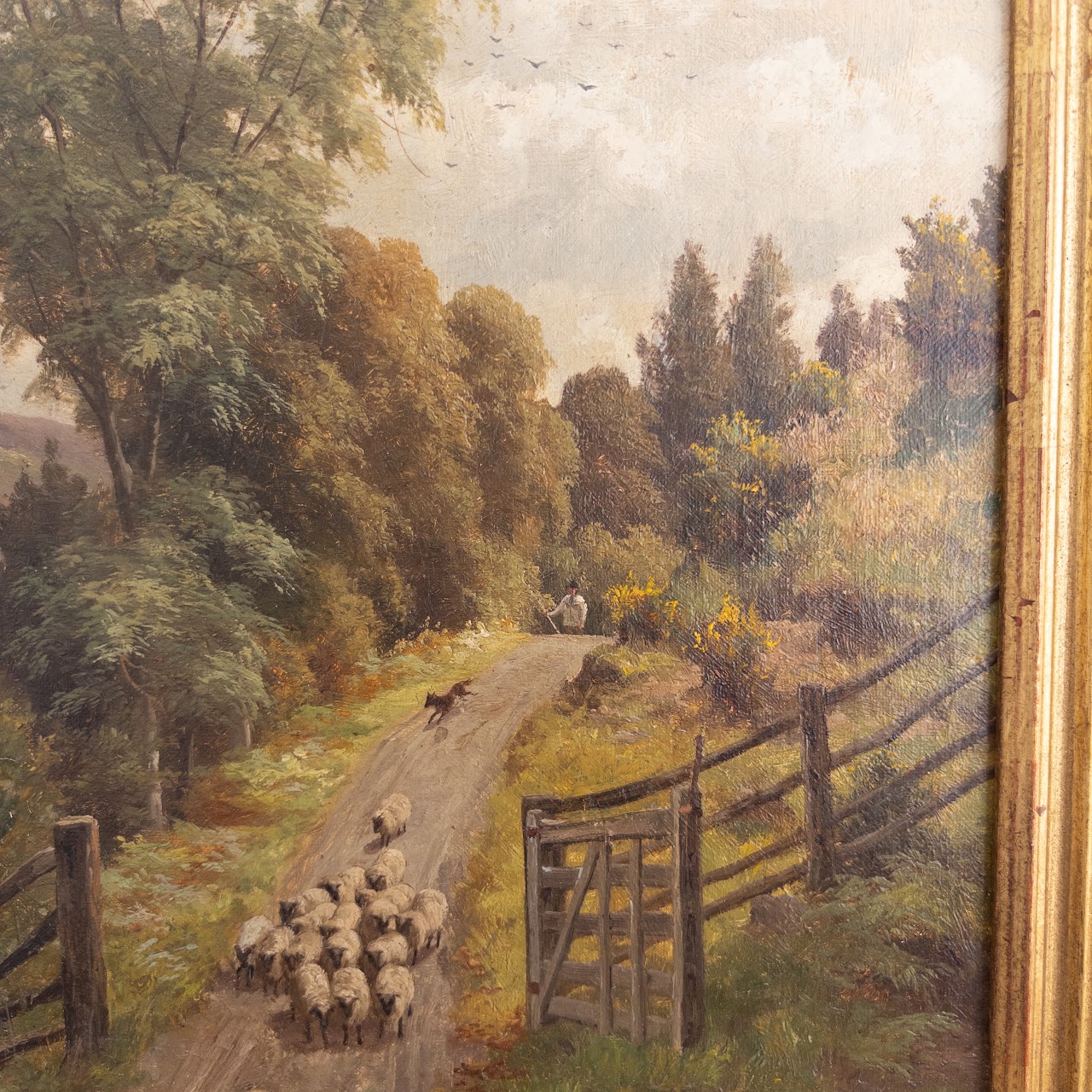 George Cammidge Antique Shephard's Gate Painting