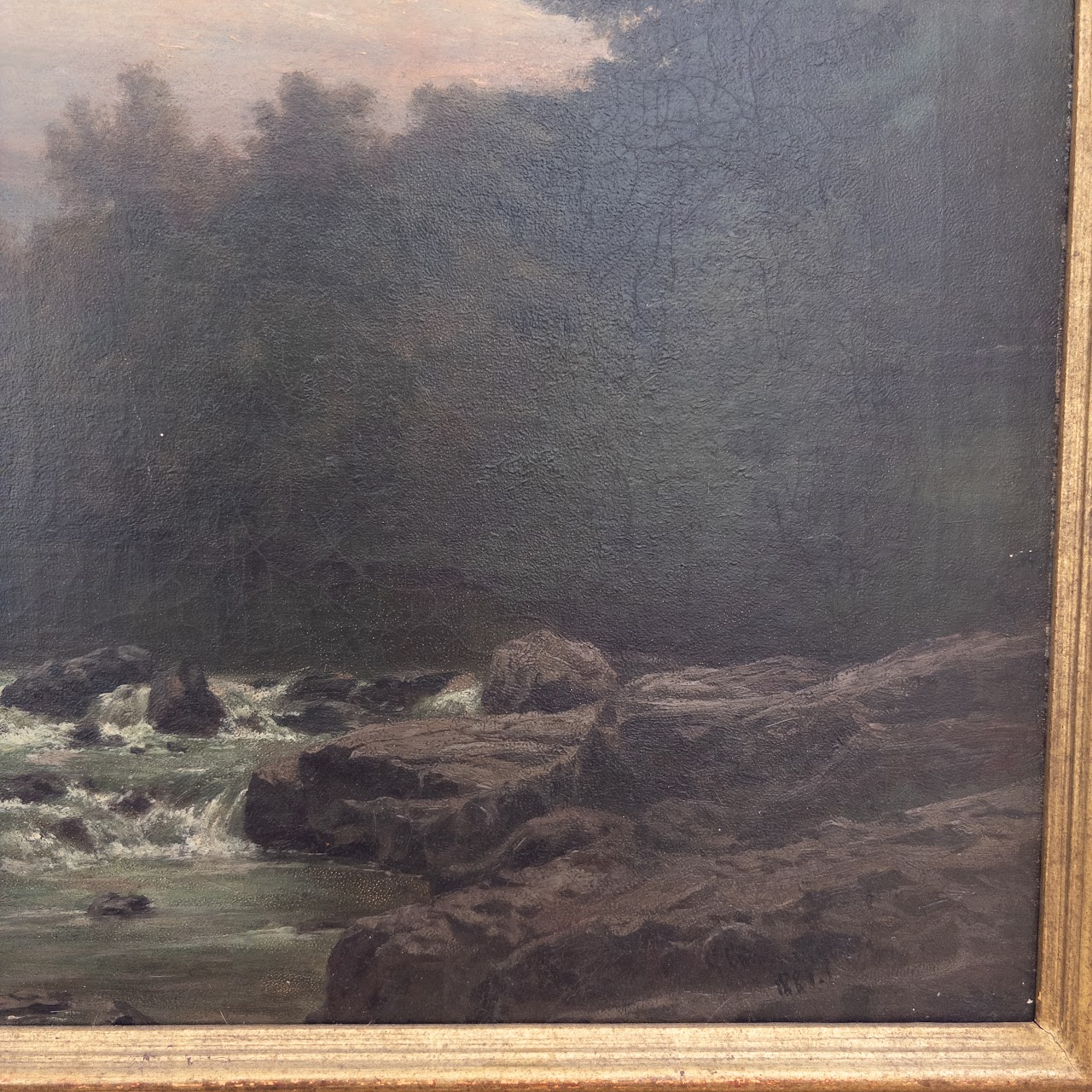 George Cammidge Antique Welsh River Painting