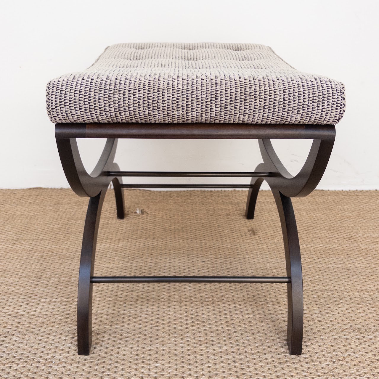 Upholstered Curule Bench