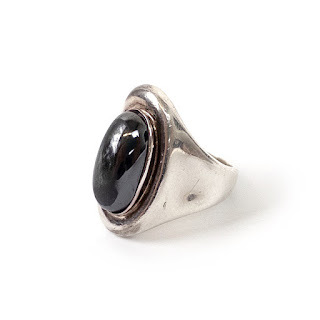 Sterling Silver Robert Lee Morris Hematite ring