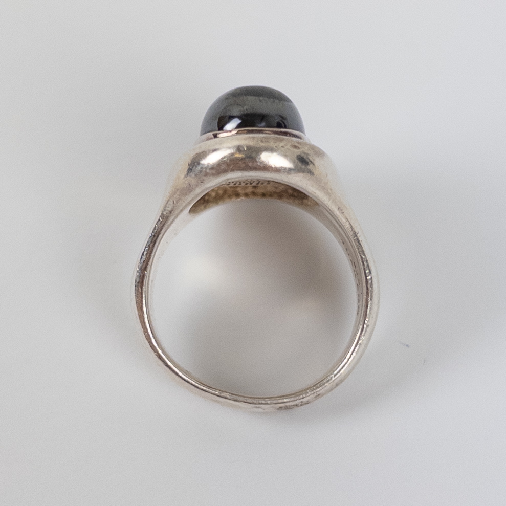 Sterling Silver Robert Lee Morris Hematite ring