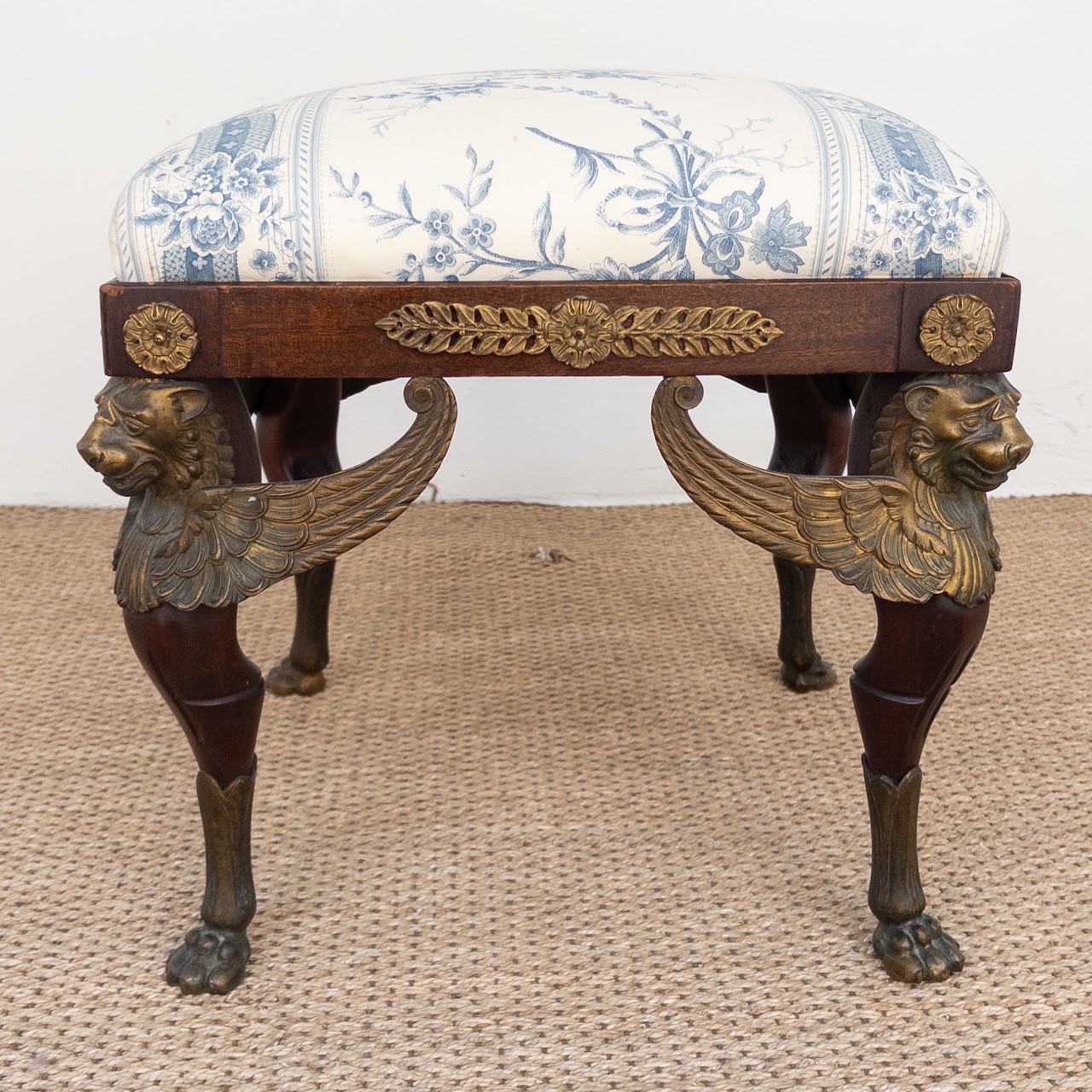 French Empire Style Sphinx Tabouret