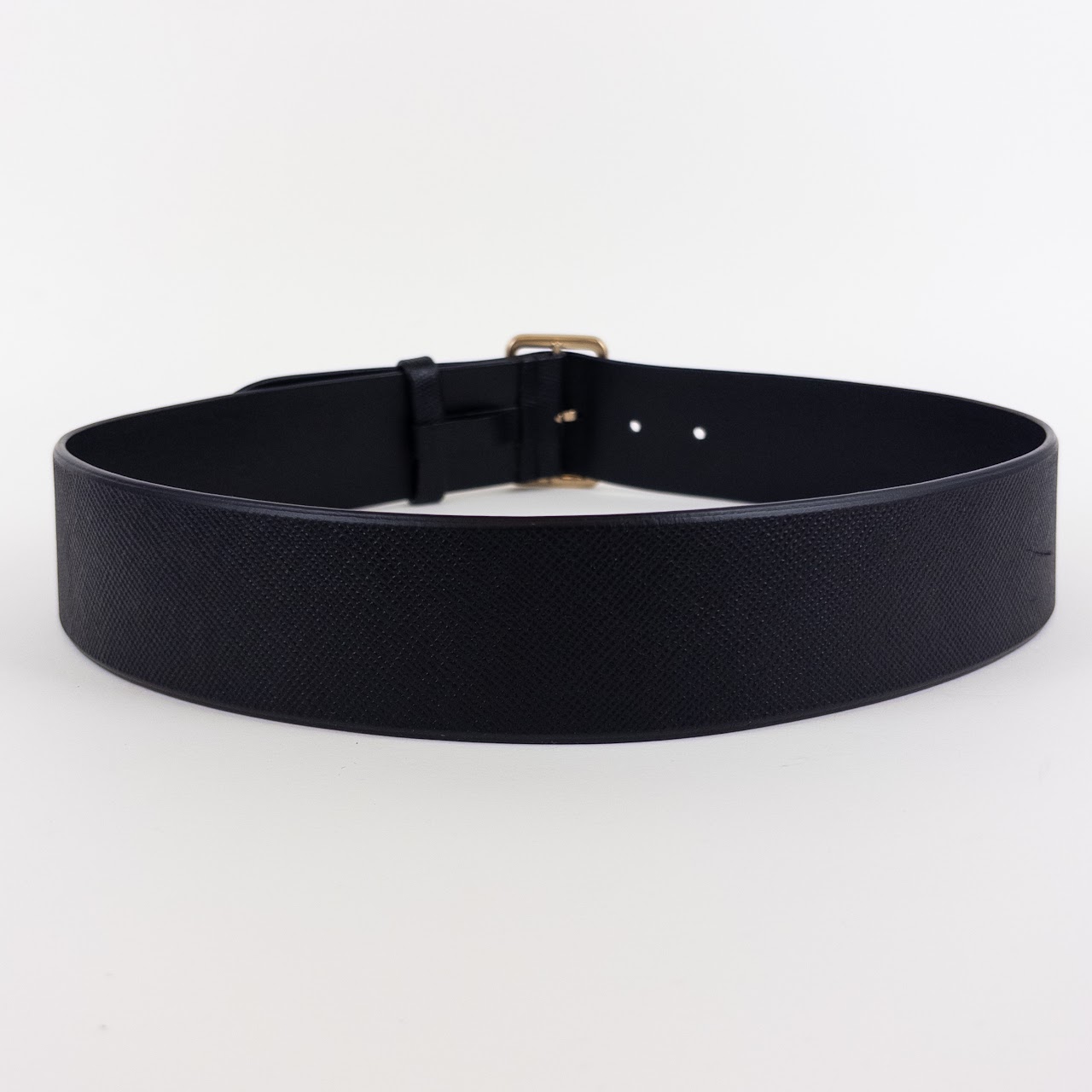 Prada Double Wide Saffiano Leather Belt