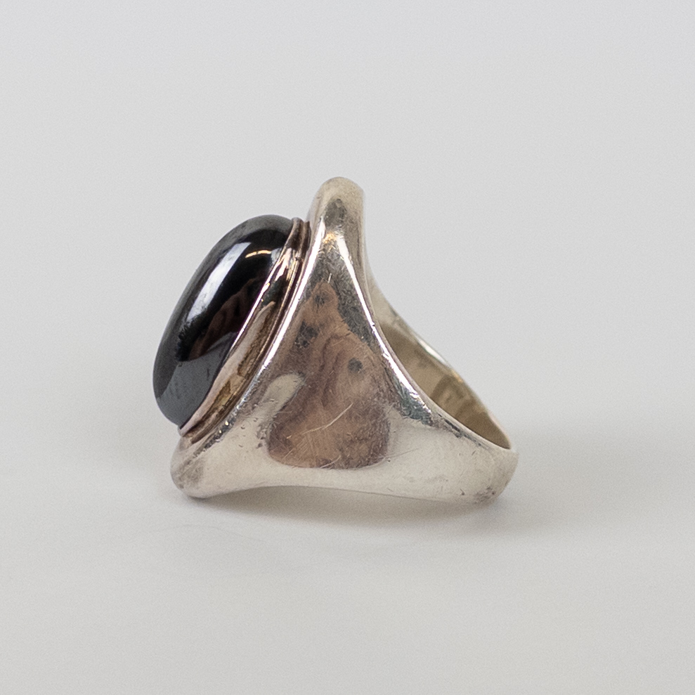 Sterling Silver Robert Lee Morris Hematite ring