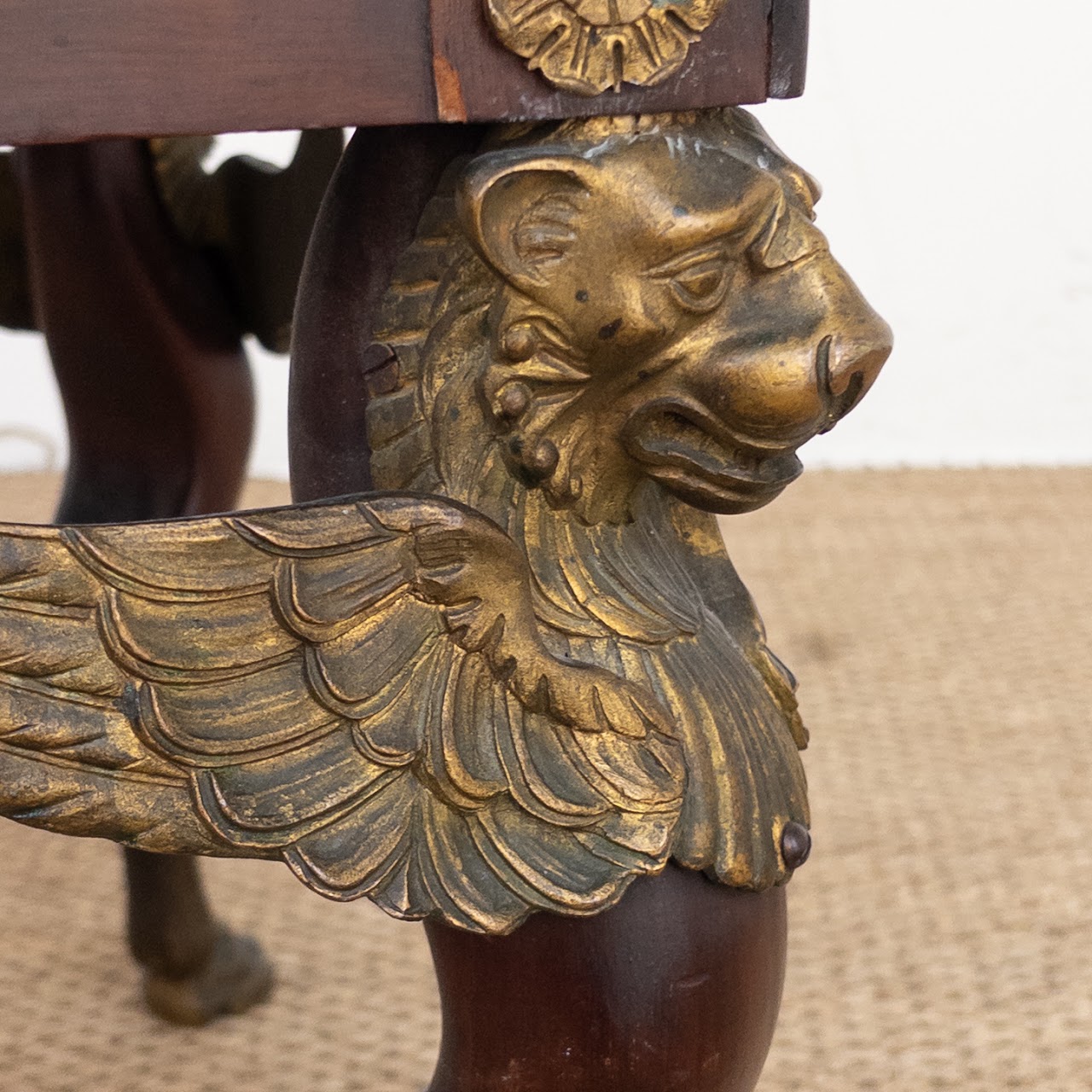 French Empire Style Sphinx Tabouret