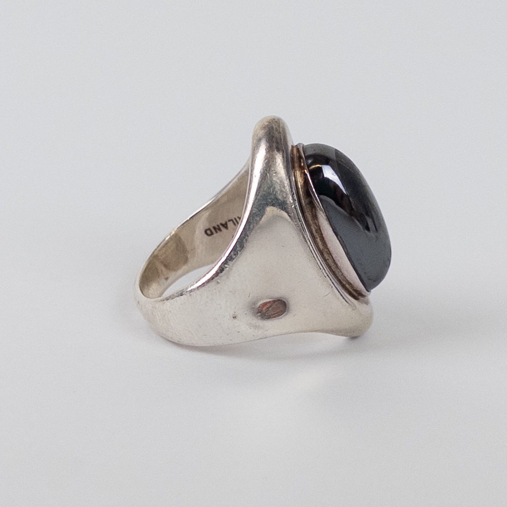 Sterling Silver Robert Lee Morris Hematite ring