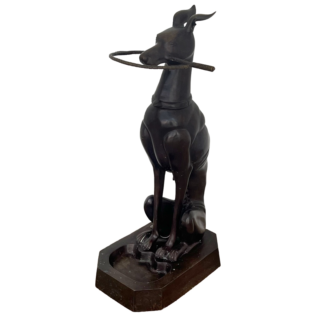 Maitland-Smith Bronze Whippet Umbrella Stand