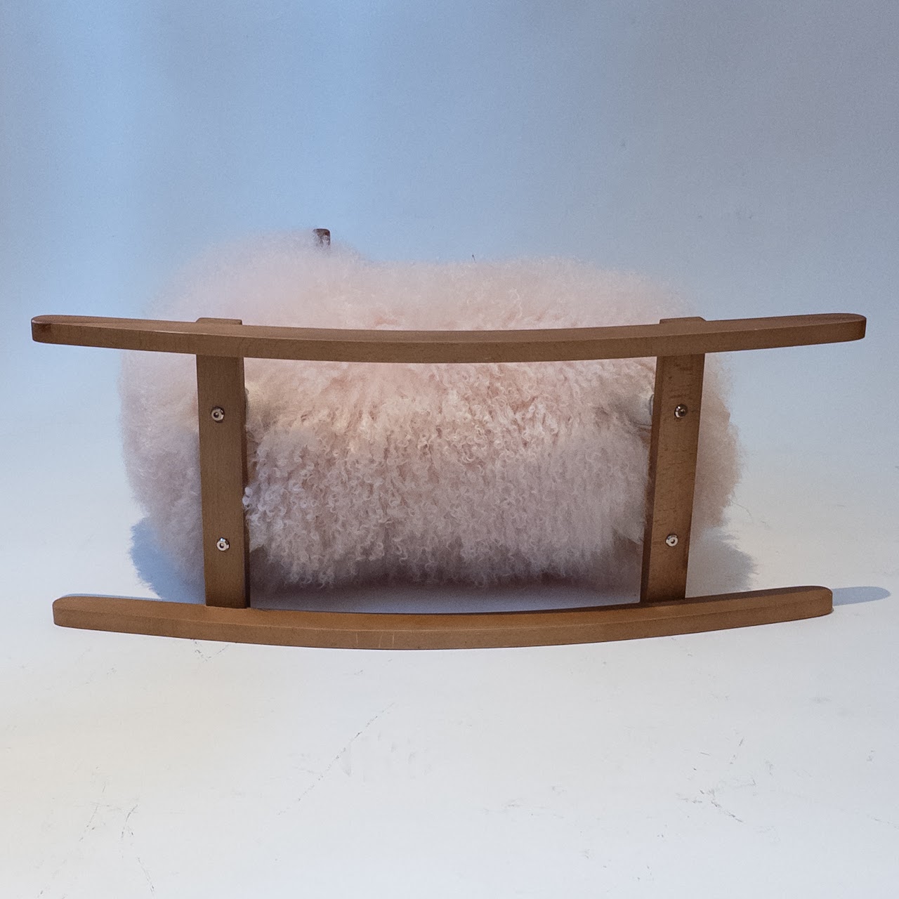 RH Baby and Child Mongolian Wool Light Pink Rocker