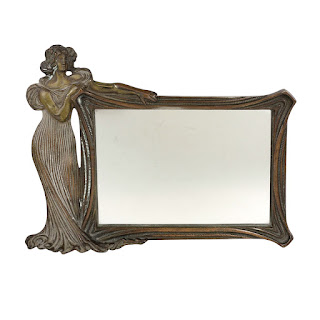Art Nouveau Framed Mirror