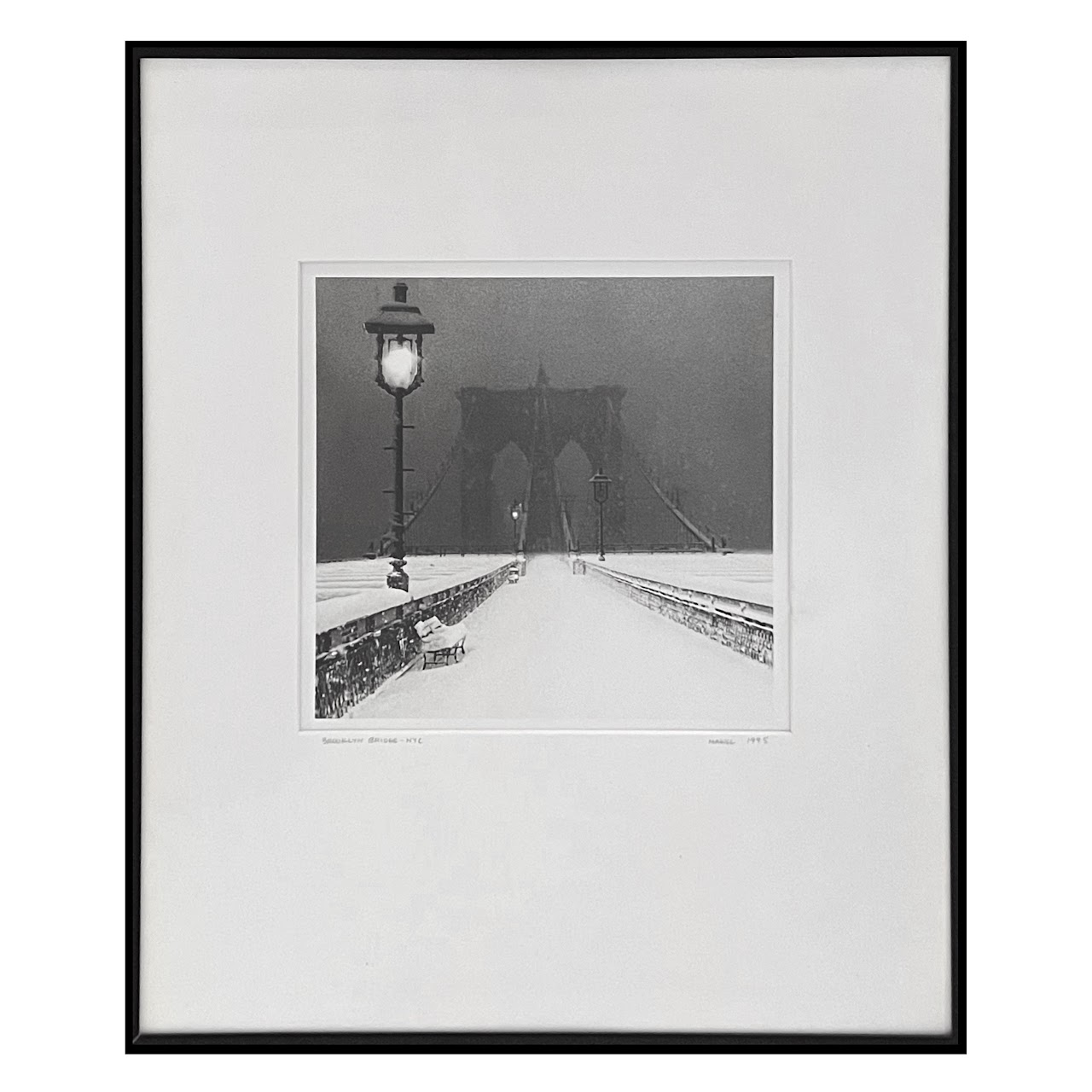 Michael Magill 'Brooklyn Bridge NYC' Signed Photograph