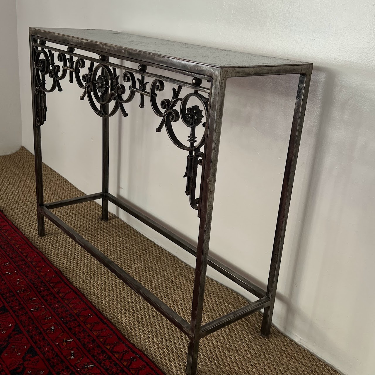 Cast, Wrought & Machined Steel Console Table