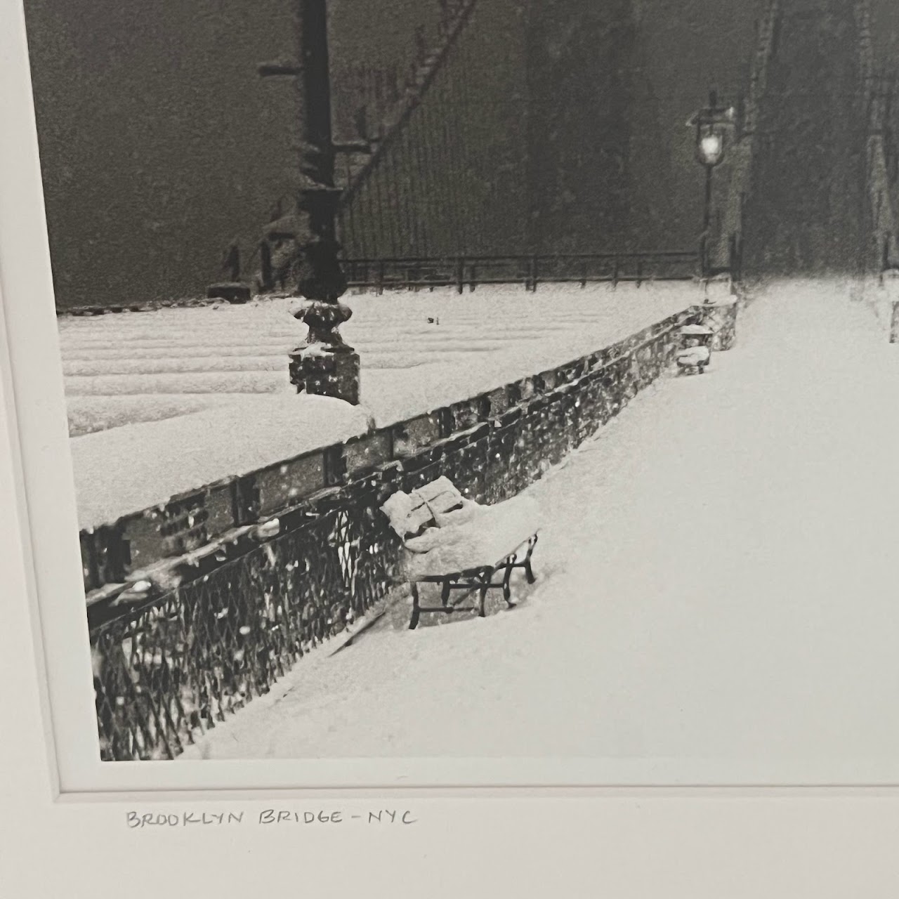 Michael Magill 'Brooklyn Bridge NYC' Signed Photograph