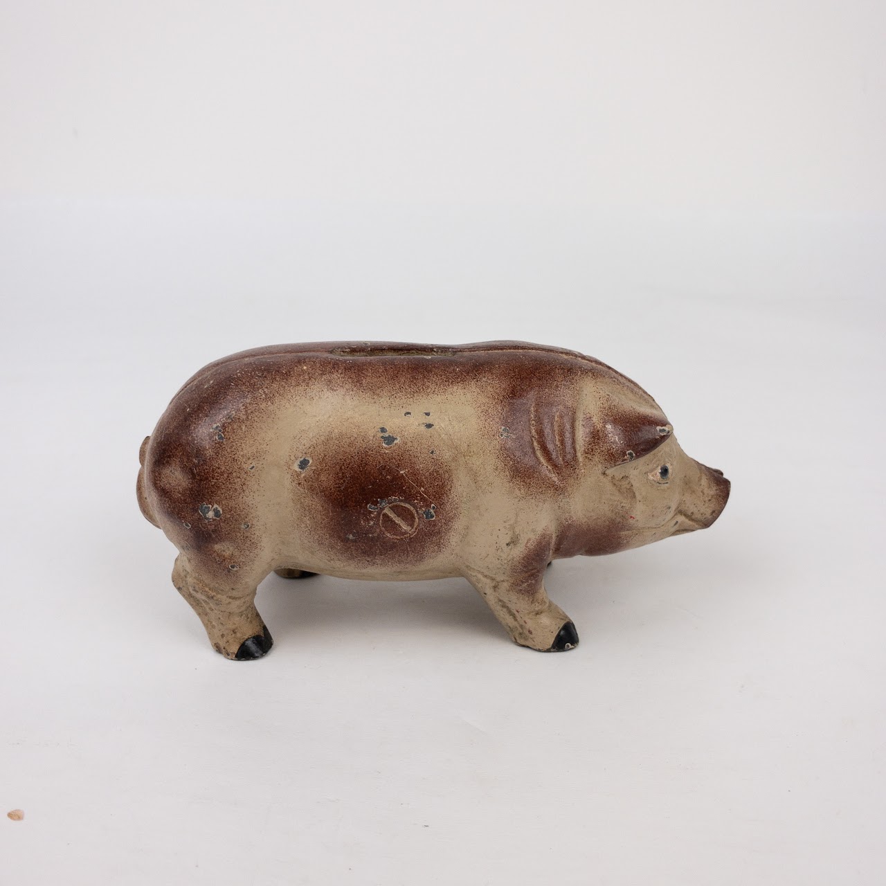 Cast Iron Pig Vintage Bank Trio