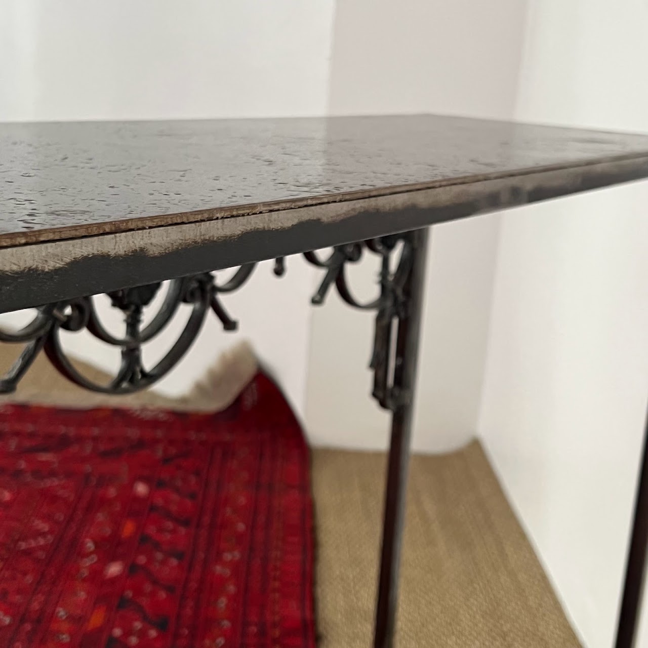 Cast, Wrought & Machined Steel Console Table