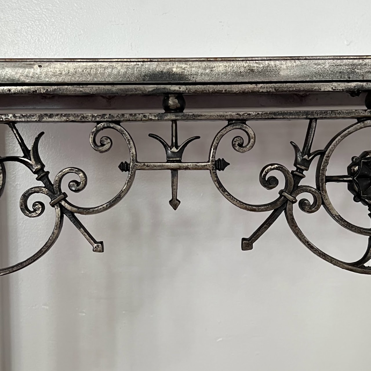 Cast, Wrought & Machined Steel Console Table