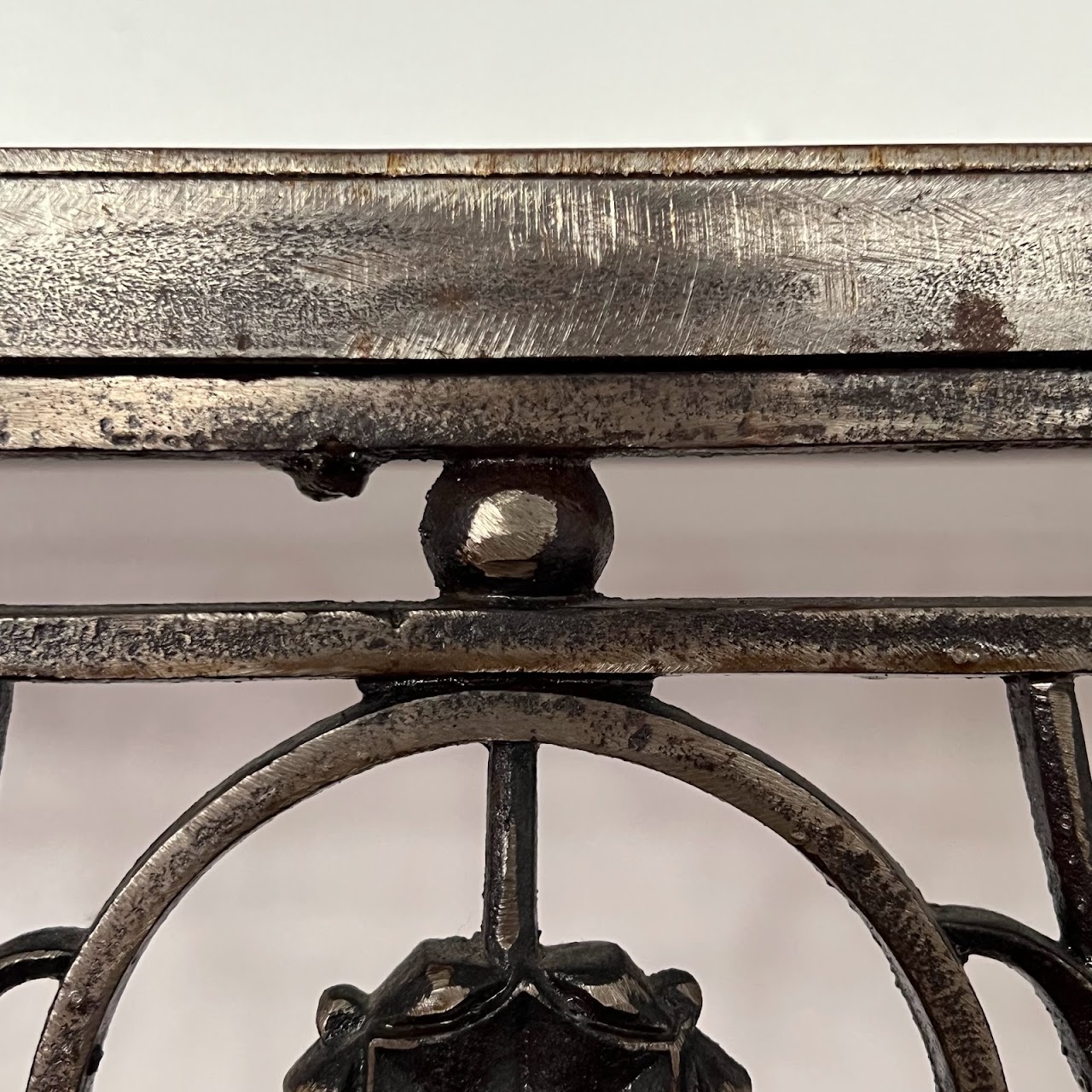 Cast, Wrought & Machined Steel Console Table