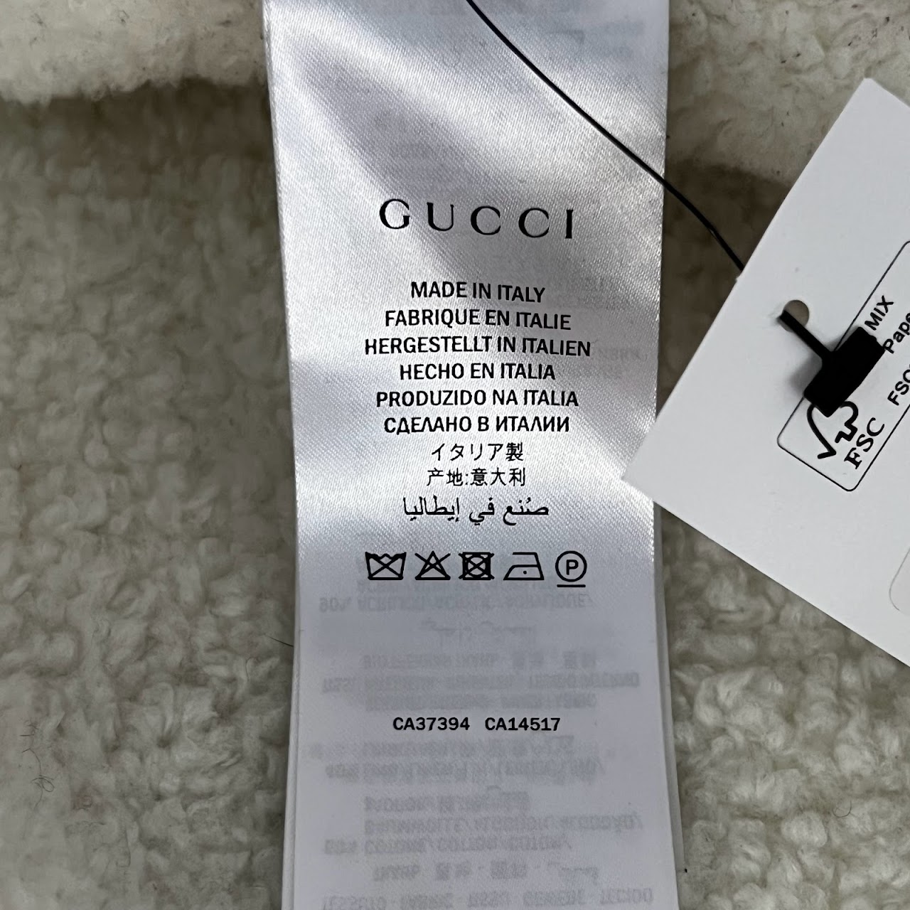 Gucci Sherpa-Lined Lovers Jacket