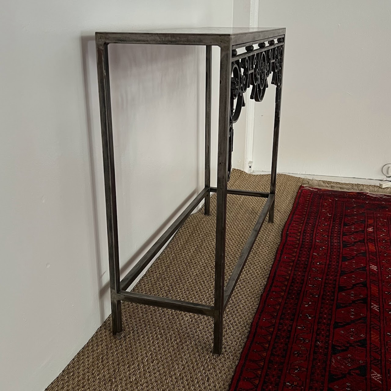 Cast, Wrought & Machined Steel Console Table