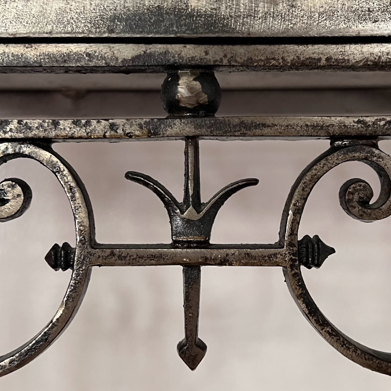 Cast, Wrought & Machined Steel Console Table